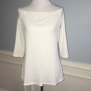 NWT Ann Taylor off shoulder cream top